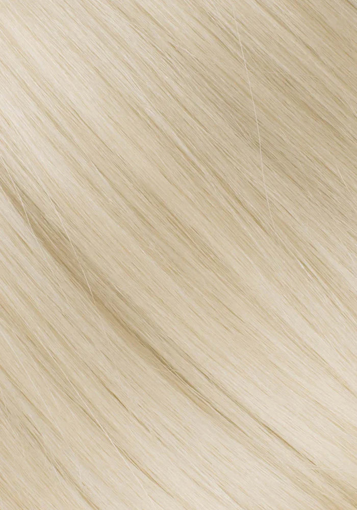 White Blonde #80 Natural Straight(Flat-Tip Keratin)