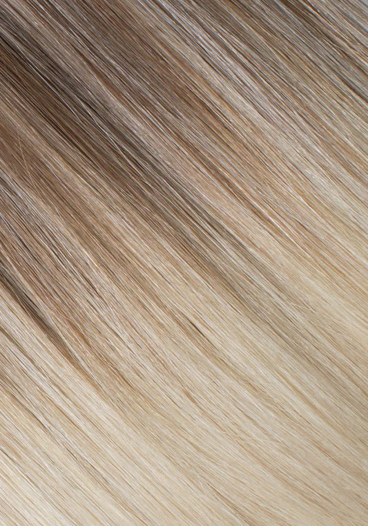 Ash Brown/Ash Blonde #8/#60 Balayage Straight(V-Tip Keratin)