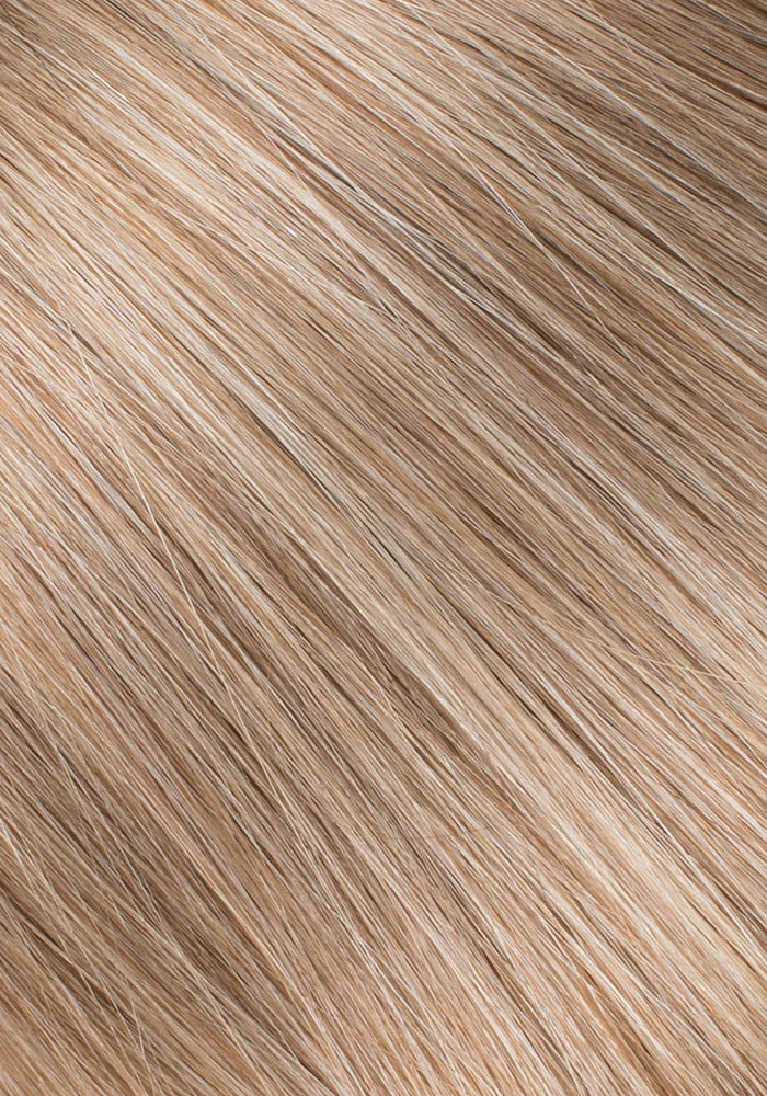 Caramel Blonde #18/#46 Marble Blends Straight(Clip in Bangs with Strands)