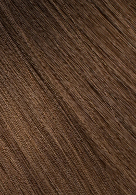 Dark Brown/Chestnut Brown #2/#6 Balayage Straight(Clip in Bangs with Strands)