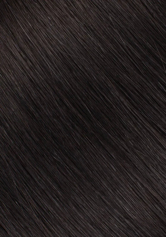 Off Black/Mocha Creme #1b/#2/#6 Rooted Straight(Classic Tape-In)