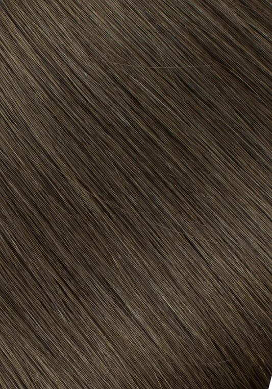 Walnut Brown #3 Natural Straight(Clip in Bangs)